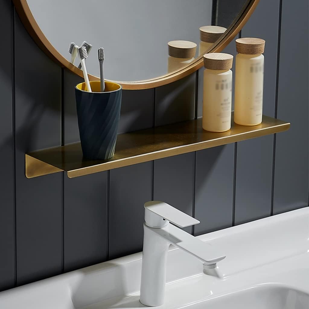 Brass Wall Mount Bathroom Shower Caddy