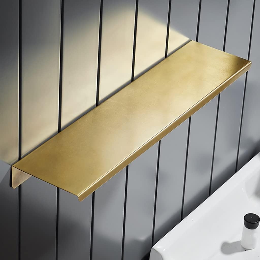 Brass Wall Mount Bathroom Shelf Caddy