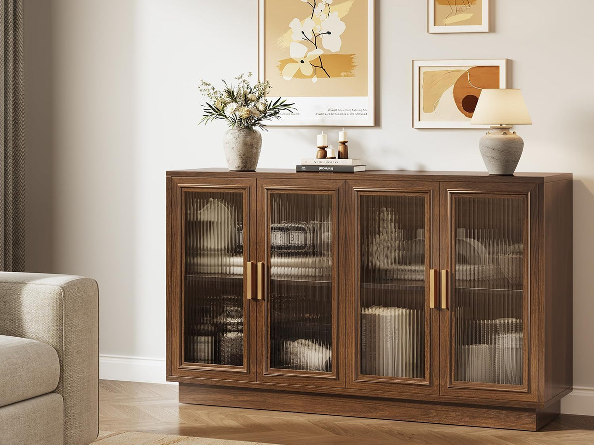 55.1" Storage Sideboard Buffet Credenza Cabinet